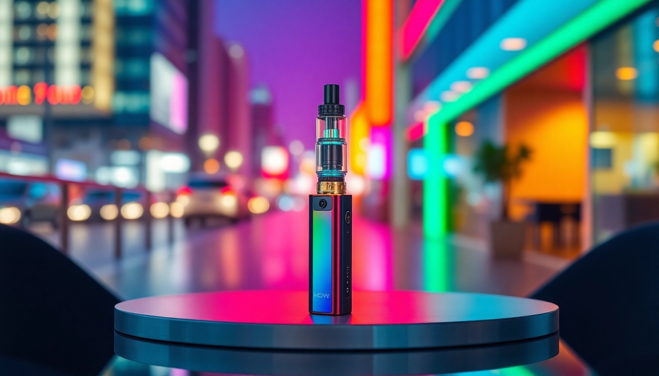 Buy hqd surv kaufen - A stylish HQD Surv vape showcasing its vibrant flavor options on a chic table.