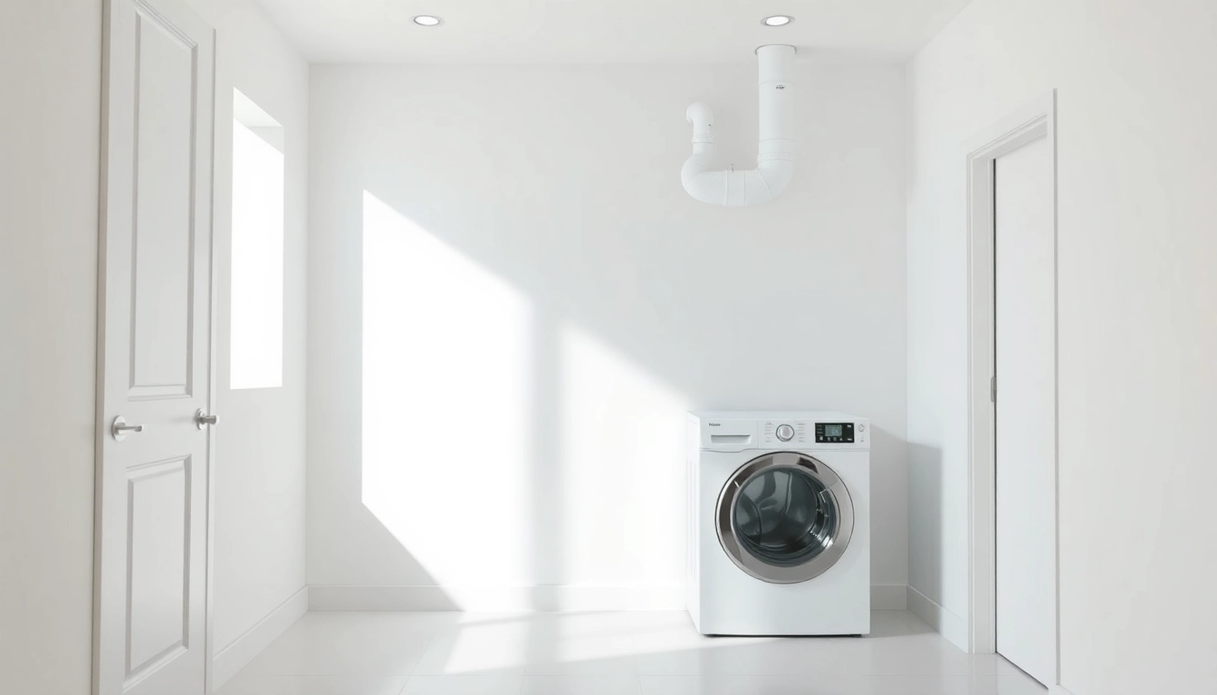 Enhance home safety with expert dryer vent cleaning in Salt Lake City, Utah, showcasing a pristine laundry environment.