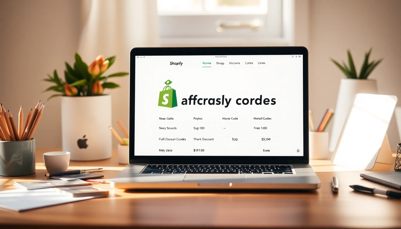 Effortlessly generate shopify bulk discount codes using a user-friendly interface on a laptop.