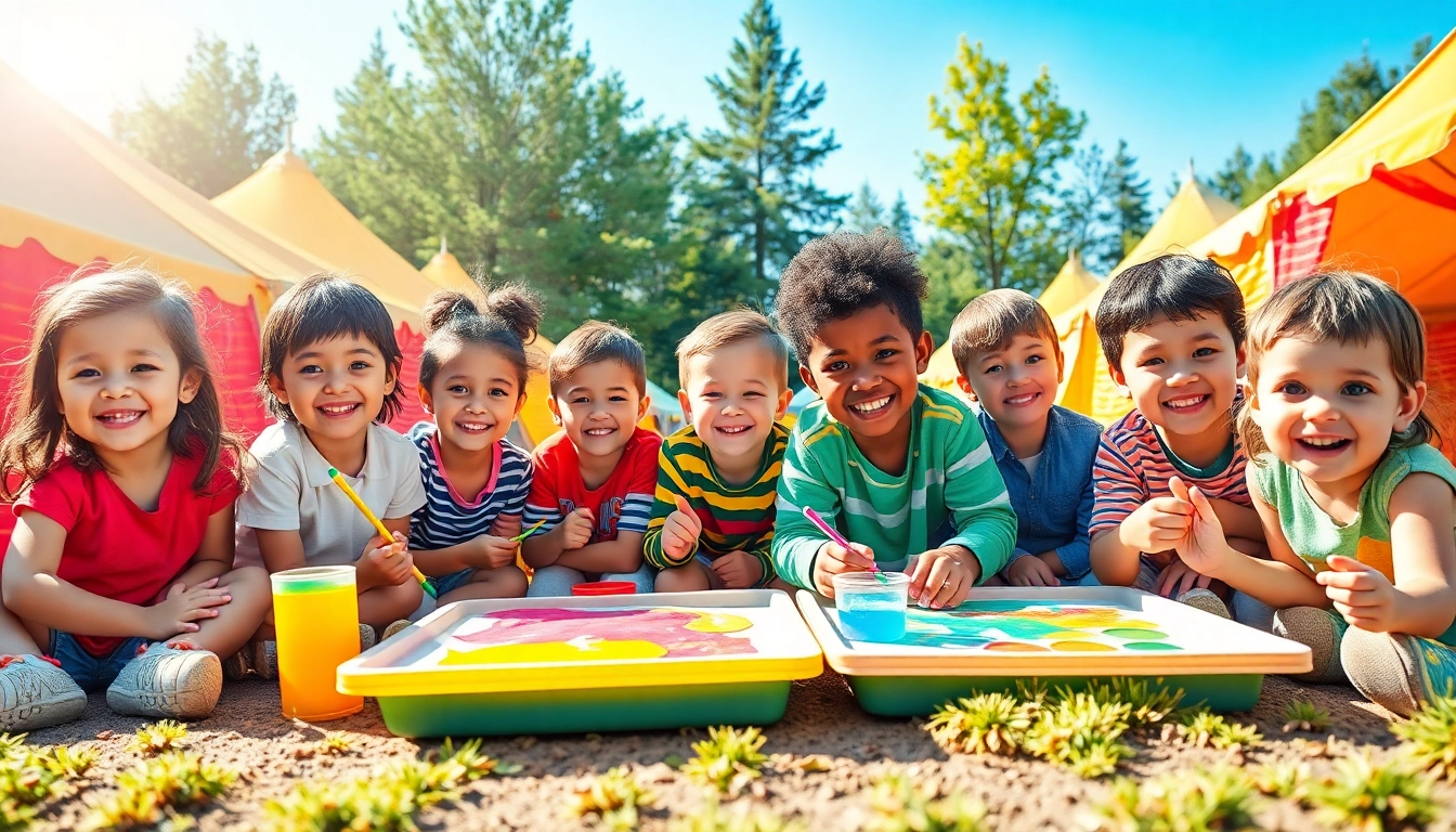 Children enjoying fun activities at vibrant holiday camps, creating memories and friendships.