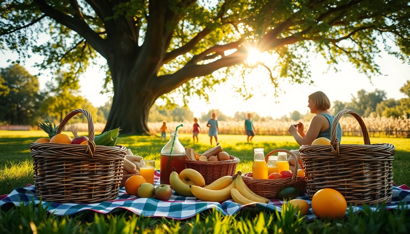 Kids playing happily near a picnic while enjoying nature at www.sudswild.com.
