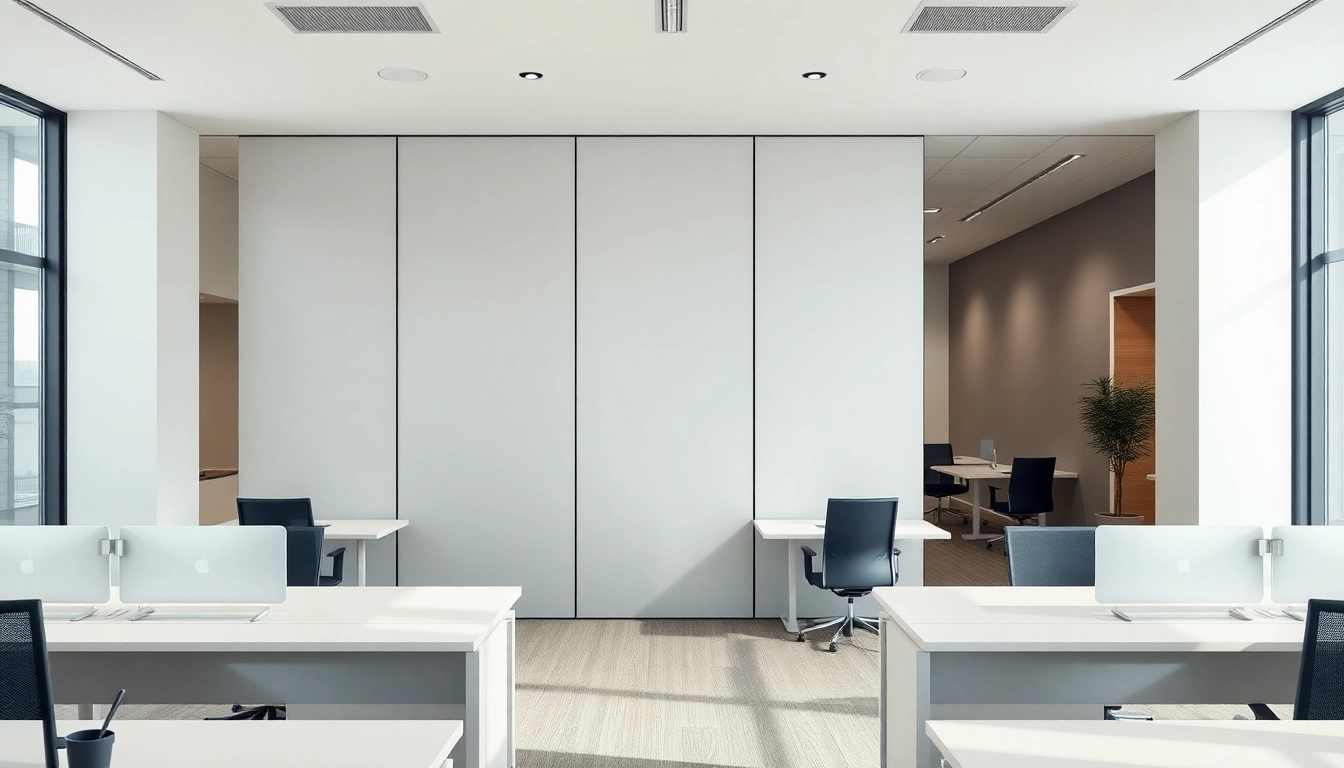 Maximize workspace with a Folding Partition Wall in a modern office environment.