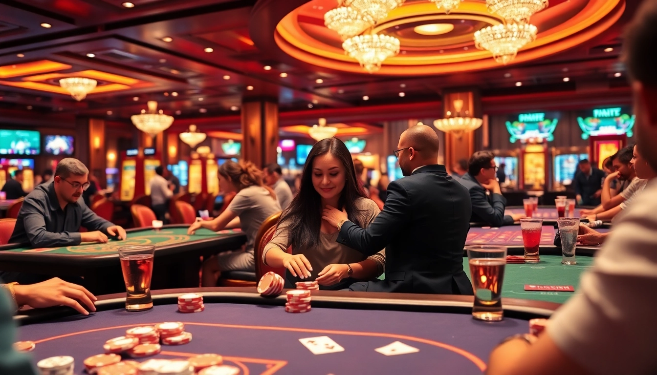 Experience the excitement of TPower casino with vibrant gaming elements and engaging atmosphere.