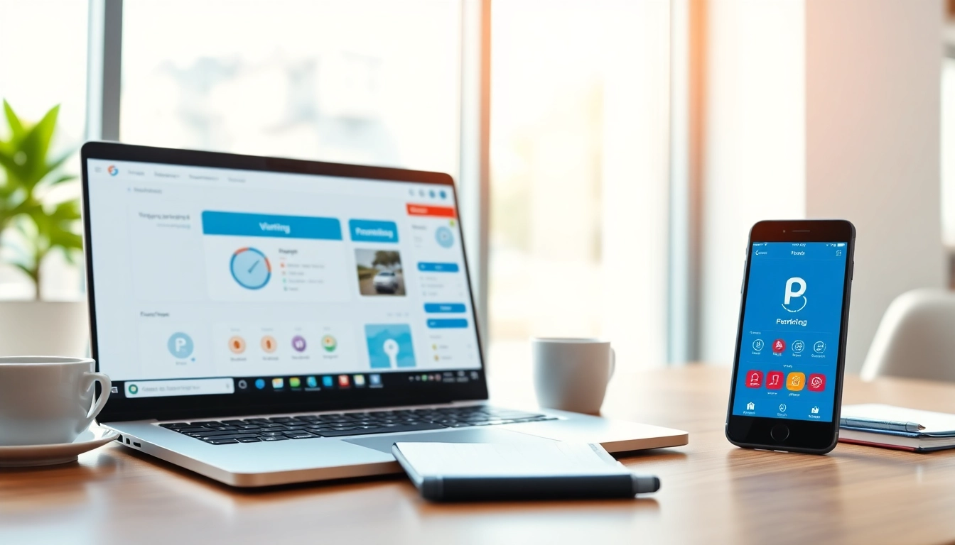 Streamline vrr parking management with a professional interface showcasing visitor registration.