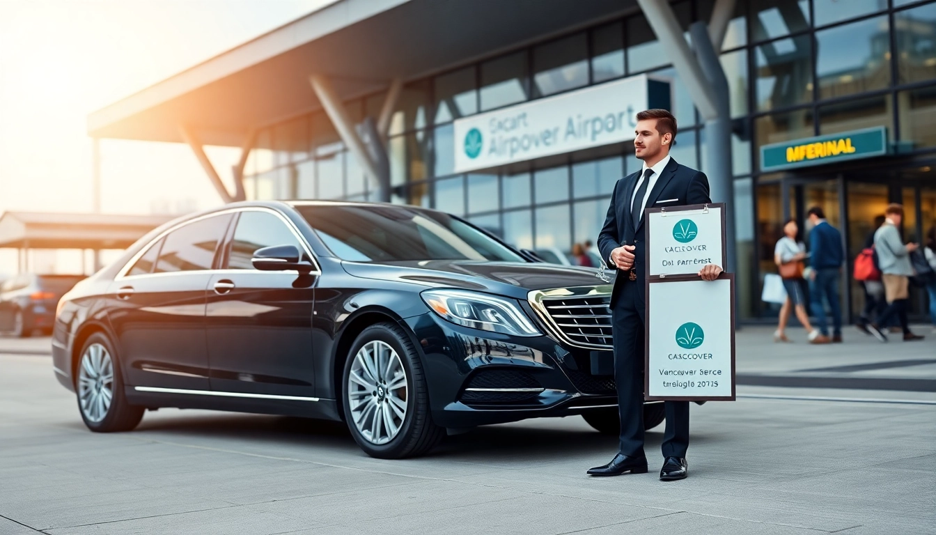 Experience premium car service Vancouver airport with a sleek vehicle and professional driver waiting at the terminals.
