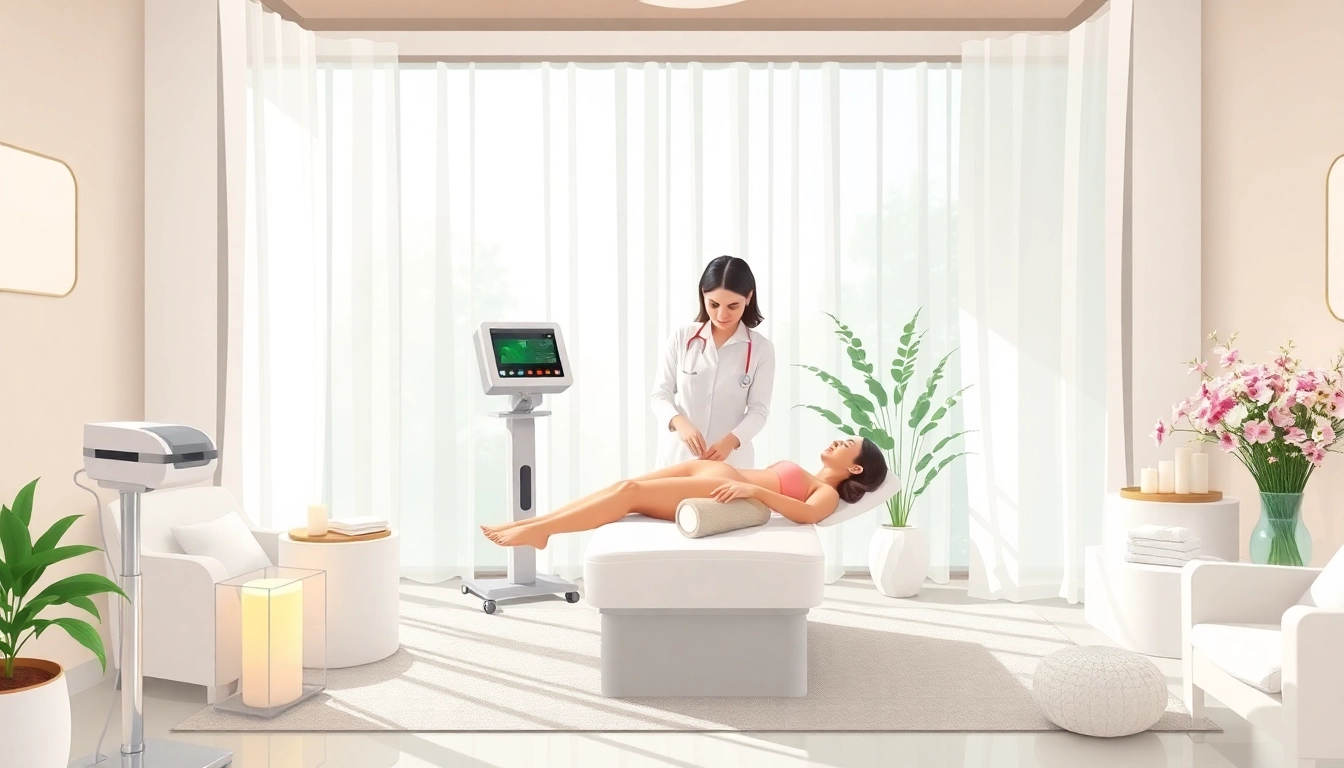 Experience effective cellulite therapy in a tranquil spa setting with professional treatment techniques.