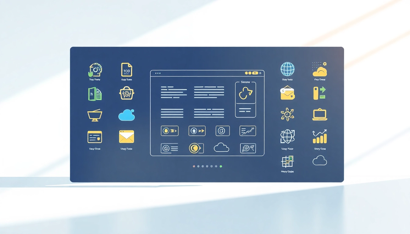 Showcasing vibrant vector Icons on a digital interface for creative projects.