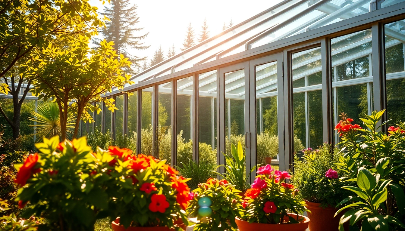 Envision a greenhouse sunroom surrounded by flourishing plants, illuminated by natural sunlight.